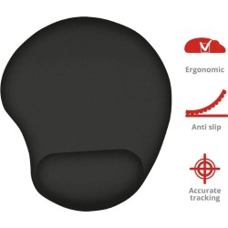 Trust Bigfoot Podkładka pod mysz nadgarstek antypoślizgowa żelowa owalna