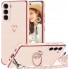 Etui na telefon Samsung Galaxy S21 ze smyczka ze stojakiem ring 360°