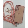 Etui na telefon Samsung Galaxy S21 ze smyczka ze stojakiem ring 360°