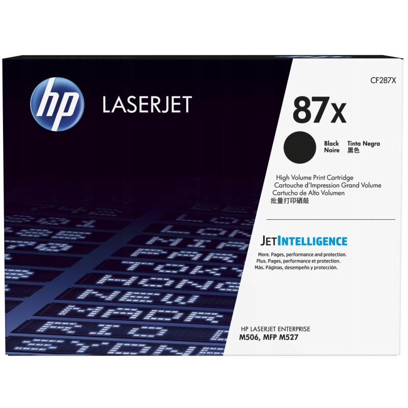 Toner HP 87X Czarny (Black) CF287X Wydajność: 18000 str. M506 M527 Toner HP 87X Czarny (Black) CF287X Wydajność: 18000 str. M506 M527