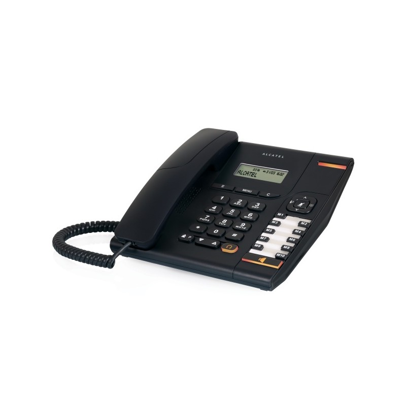 Outlet Telefon przewodowy Alcatel ATL1407525 tryb głośnomówiący czarny OPIS
