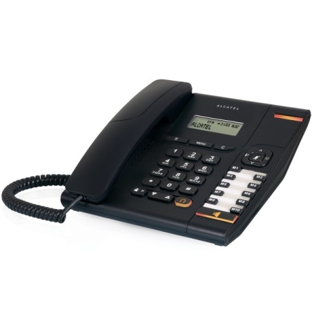 Outlet Telefon przewodowy Alcatel ATL1407525 tryb głośnomówiący czarny OPIS