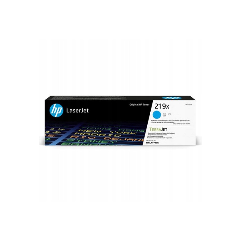 Toner HP oryginalny 219X Toner Cartridge W2191X niebieski (cyan)