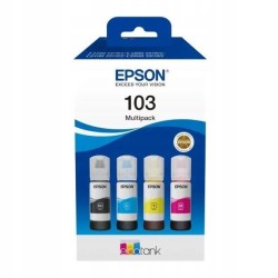Tusz Epson 104 C13T00P640 zestaw 4 kolory black cyan magenta yellow