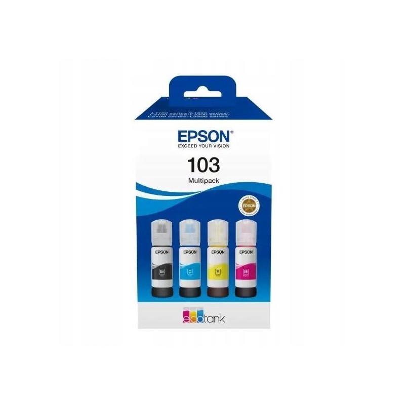 Tusz Epson 104 C13T00P640 zestaw 4 kolory black cyan magenta yellow Tusz Epson 104 C13T00P640 zestaw 4 kolory black cyan magenta yellow