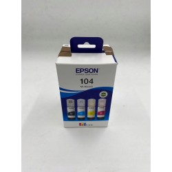 Tusz Epson 104 C13T00P640 zestaw 4 kolory black cyan magenta yellow