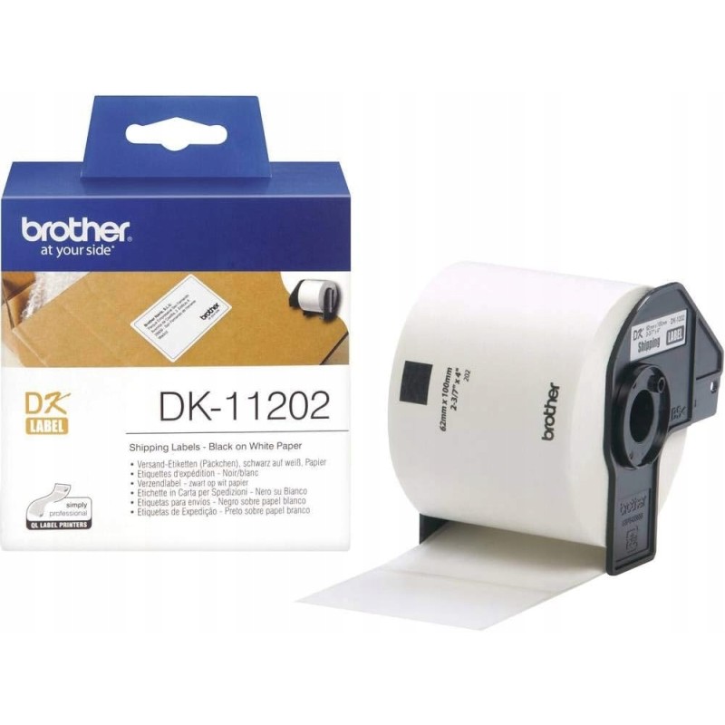 Outlet BROTHER Rolka etykiet biała standardowa wydajność BROTHER 62 x 100mm Outlet BROTHER Rolka etykiet biała standardowa wydajność BROTHER 62 x 100mm