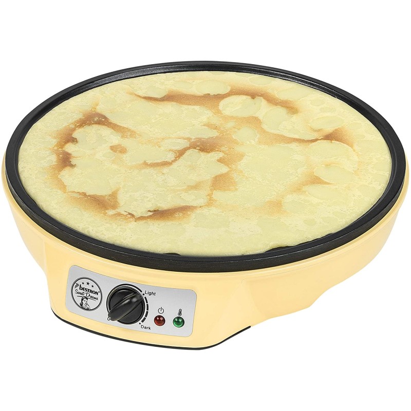 Outlet Naleśnikarka Bestron ASW602 1000 W żółty/złoty