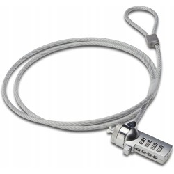 Przenośny kabel antykradzieżowy do laptopa 4-cyfrowa blokada na hasło