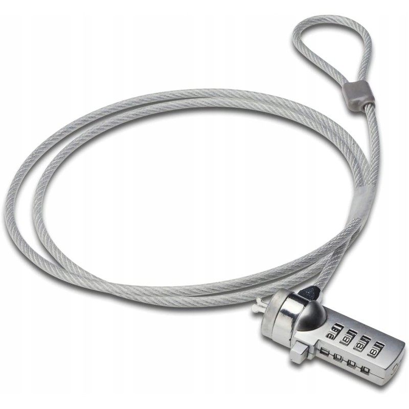 Przenośny kabel antykradzieżowy do laptopa 4-cyfrowa blokada na hasło Przenośny kabel antykradzieżowy do laptopa 4-cyfrowa blokada na hasło