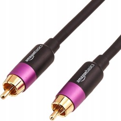 Outlet AmazonBasics PBH-19089 kabel audio 4,57 m RCA pozłacane złącza