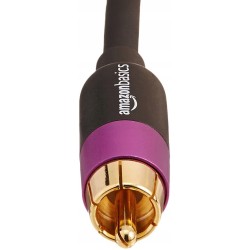 Outlet AmazonBasics PBH-19089 kabel audio 4,57 m RCA pozłacane złącza