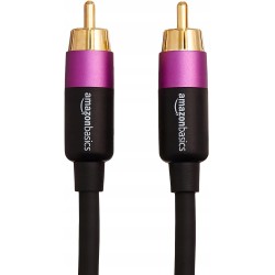 Outlet AmazonBasics PBH-19089 kabel audio 4,57 m RCA pozłacane złącza