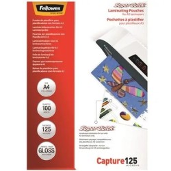 Outlet Folia do laminacji błyszcząca A4 Fellowes 100sztuk grubość125micron