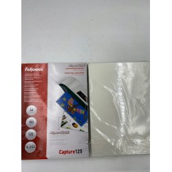 Outlet Folia do laminacji błyszcząca A4 Fellowes 100sztuk grubość125micron