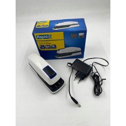 Outlet zszywacz elektryczny biurowy Rapid Optima GripE biało czarny 60g/m2