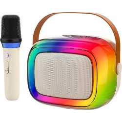 OUTLET ZESTAW DO KARAOKE 1 MIKROFON + GŁOŚNIK BEZPRZEWODOWY Z BLUETOOTH