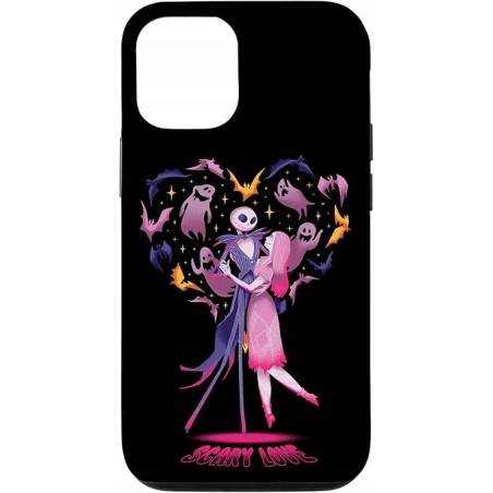 Etui do iPhone 15 z motywem miasteczka halloween Jack i Sally Scary Love