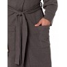 Outlet AMAZON ESSENTIALS szlafrok męski szary do kolan rozmiar M/L