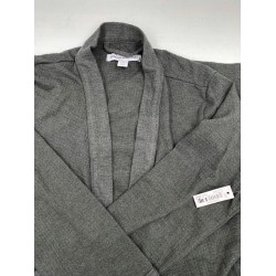 Outlet AMAZON ESSENTIALS szlafrok męski szary do kolan rozmiar M/L