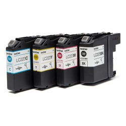 Outlet Tusz Brother LC223 LC223VALBP zestaw (czarny niebieski żółty różowy)