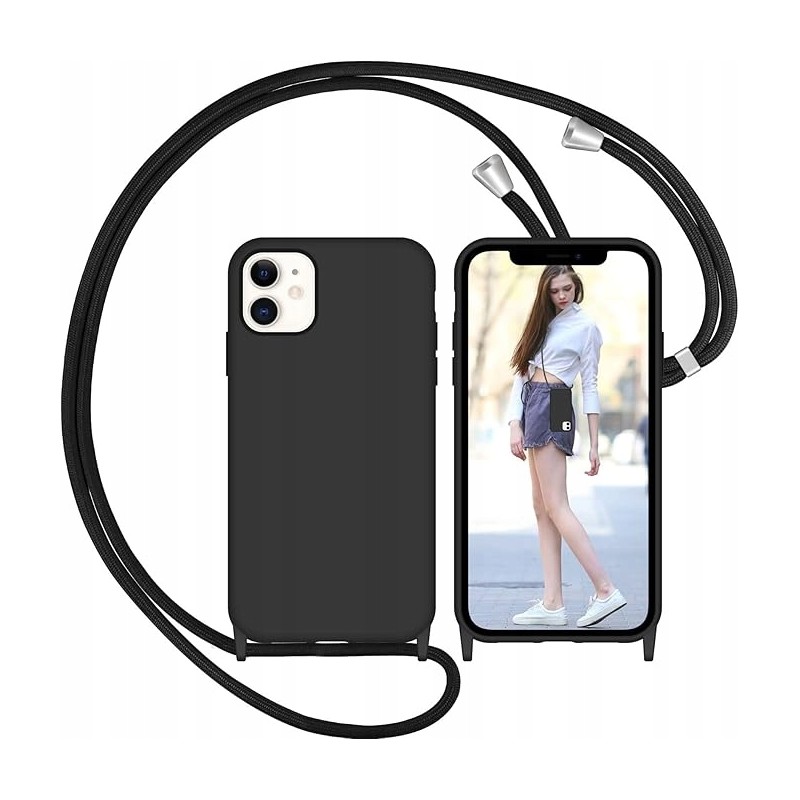 Outlet Nupcknn Etui Silikonowe z Paskiem na iPhone 11 6,1 cali OPIS Outlet Nupcknn Etui Silikonowe z Paskiem na iPhone 11 6,1 cali OPIS
