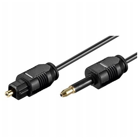Outlet Kabel optyczny Goobay 1 m Wtyk Miniplug Toslink 3,5 mm/ ø 2,2 mm