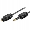 Outlet Kabel optyczny Goobay 1 m Wtyk Miniplug Toslink 3,5 mm/ ø 2,2 mm