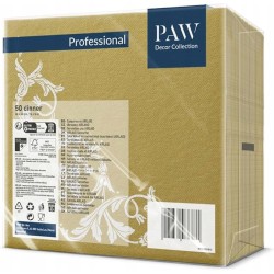 SERWETKI flizelinowe PAW 40x40 BIAŁE 50 szt. WESELE