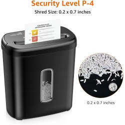 Outlet Amazon Basics Niszczarka do papieru C276-EU pojemność 15 l 4 tryby