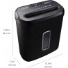 Outlet Amazon Basics Niszczarka do papieru C276-EU pojemność 15 l 4 tryby