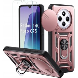 Yohii Etui na Xiaomi Poco C75 / Redmi 14C 4G 6,88" + 2 szt szkło hartowane