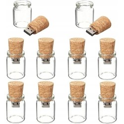 Outlet Fenglangrong pendrive drewno w szkle 9 sztuk 256MB USB + 5 smyczy