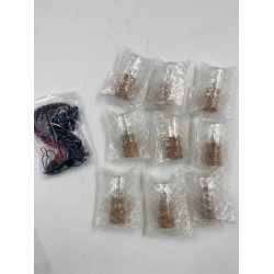 Outlet Fenglangrong pendrive drewno w szkle 9 sztuk 256MB USB + 5 smyczy