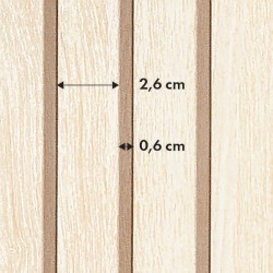 Okleina Folia PCV Na Meble Ściany Wzór LAMELE Jasne Matowe Wymiar 90x210cm