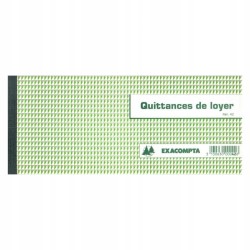 Bloczek z odcinkami "Potwierdzenia zapłaty czynszu" 50 kartek j. francuski