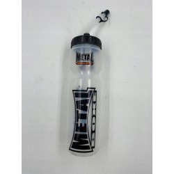 Outlet Bidon z słomką Metal Boxe 800 ml biały/przeźroczysty 5 x 20 x 5 cm