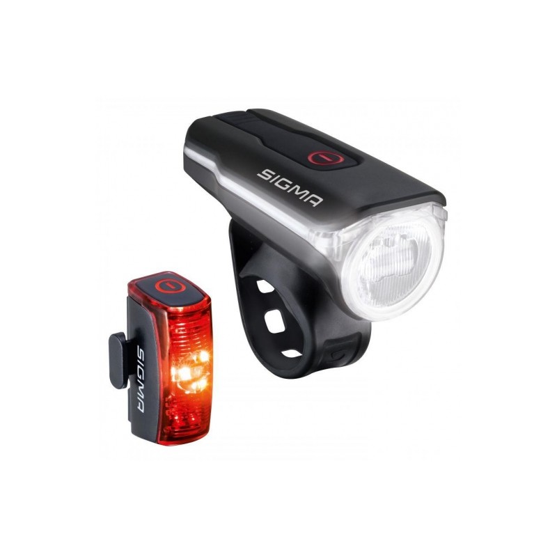 Outlet Oświetlenie rowerowe Sigma Sport Aura 60 i Infinity 60 lm 3 tryby