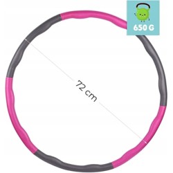 HULA HOP KLEINTOBER PREMIUM DLA DZIECI I DOROSŁYCH DO ĆWICZEŃ ZABAWY 72 CM