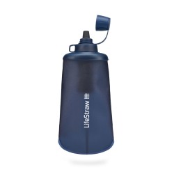 Outlet Miękki bidon (softflask) LifeStraw Peak Flex Squeeze 1000 ml szary