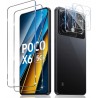 Liilaa 2 szt Szkła ochronnego + osłony na aparat dla Xiaomi Poco X6 5G