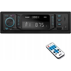 USZKODZONY Radio samochodowe RDS Bluetooth LED C304 USB/AUX/kartą SD