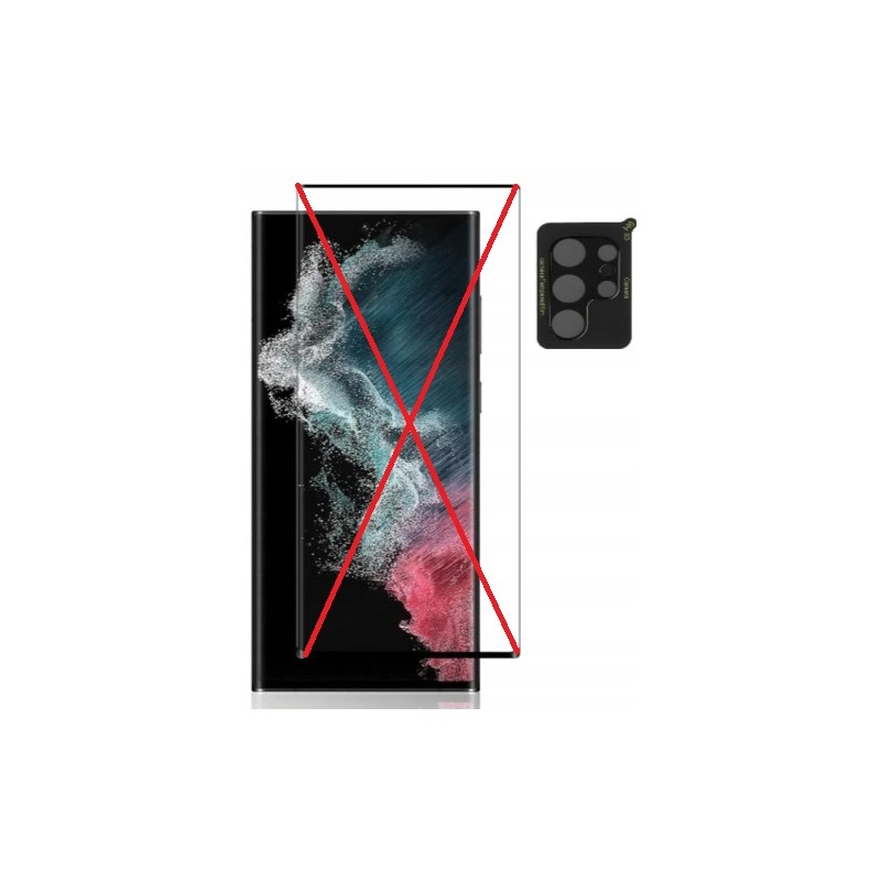 Szkło hartowane V-PORYADKU do aparatu Samsung Galaxy S23 Ultra 2 szt. OPIS