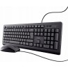 Outlet Przewodowy zestaw klawiatura + mysz francuski układ AZERTY Trust