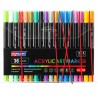 Zestaw dwustronnych markerów akrylowych Skyglory 11 żywych kolorów OPIS