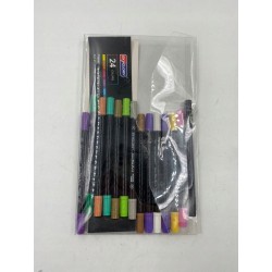 Zestaw dwustronnych markerów akrylowych Skyglory 11 żywych kolorów OPIS