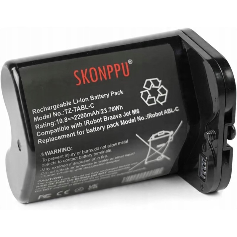 Outlet Bateria zamienna 10,8V 2,2Ah do iRobot Braava Jet M6 Series 2200 mAh