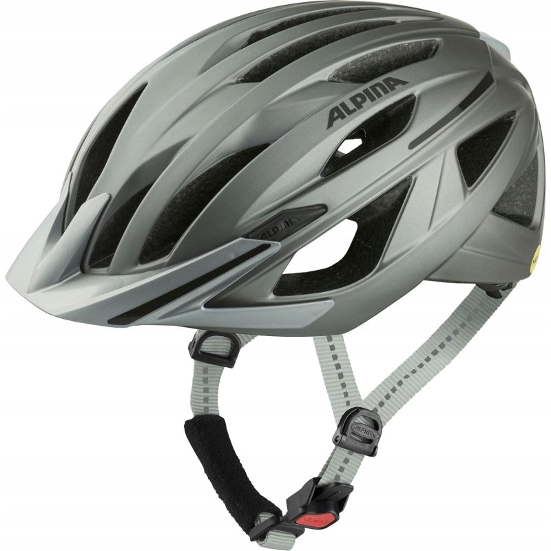Outlet Kask rowerowy Alpina GENT MIPS darksilver matt rozmiar 58-63 cm OPIS Outlet Kask rowerowy Alpina GENT MIPS darksilver matt rozmiar 58-63 cm OPIS