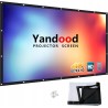 EKRAN PROJEKCYJNY YANDOOD 120 CALI 16:9 HD PRZENOŚNY SKŁADANY 2STRONNY OPIS