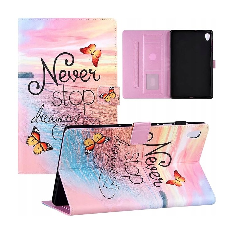 Outlet Etui MadBee Slim do tabletu Lenovo Tab M10 HD portfelowe ze skóry PU Outlet Etui MadBee Slim do tabletu Lenovo Tab M10 HD portfelowe ze skóry PU